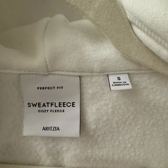 Aritzia Cozy Sweatfleece Perfect Zip Hoodie - Picture 4 of 4